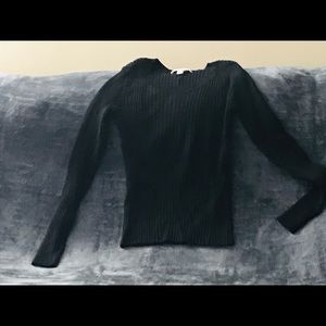 Women’s Black Scoop Neck Sweater